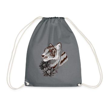 Tigre - Sac de sport léger - gris - Devant
