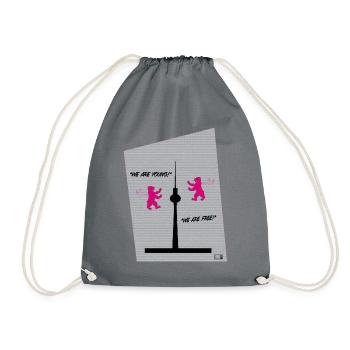 BTN Fan Merch - Turnbeutel - Grau - Vorne
