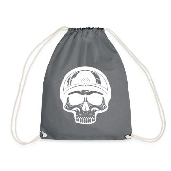 Skeleton Biker - Sac de sport léger - gris - Devant