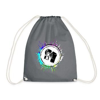 Symbole des gants de boxe - Sac de sport léger - gris - Devant