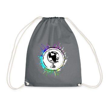 Voyage de symbole de globe - Sac de sport léger - gris - Devant