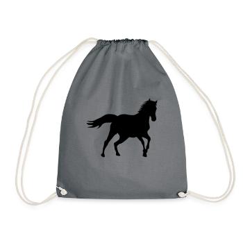 Pony équitation Rider - Sac de sport léger - gris - Devant