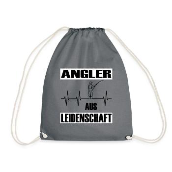 Angeln - Turnbeutel - Grau - Vorne