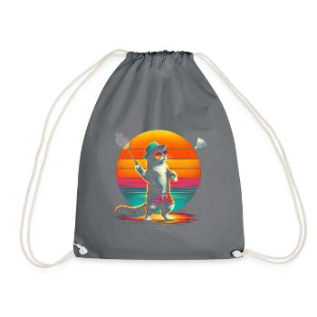 Badminton chat - Sac de sport léger - gris - Devant