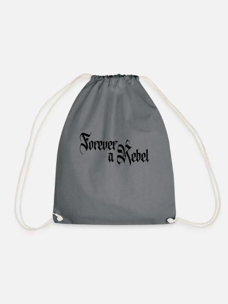 Forever a Rebel - Turnbeutel - Grau