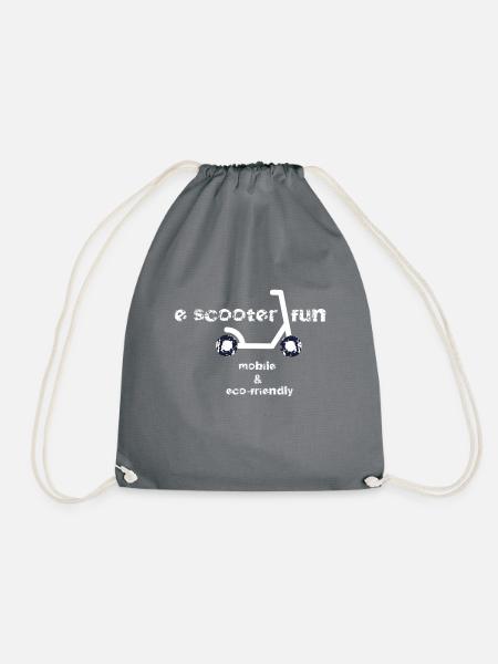 E Scooter Fun - Turnbeutel - Grau