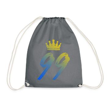 99 Couronne numérique - Sac de sport léger - gris - Devant
