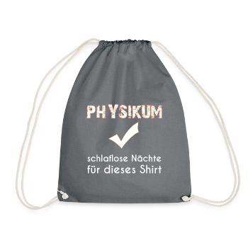 Physikum Medizinstudent - Turnbeutel - Grau - Vorne