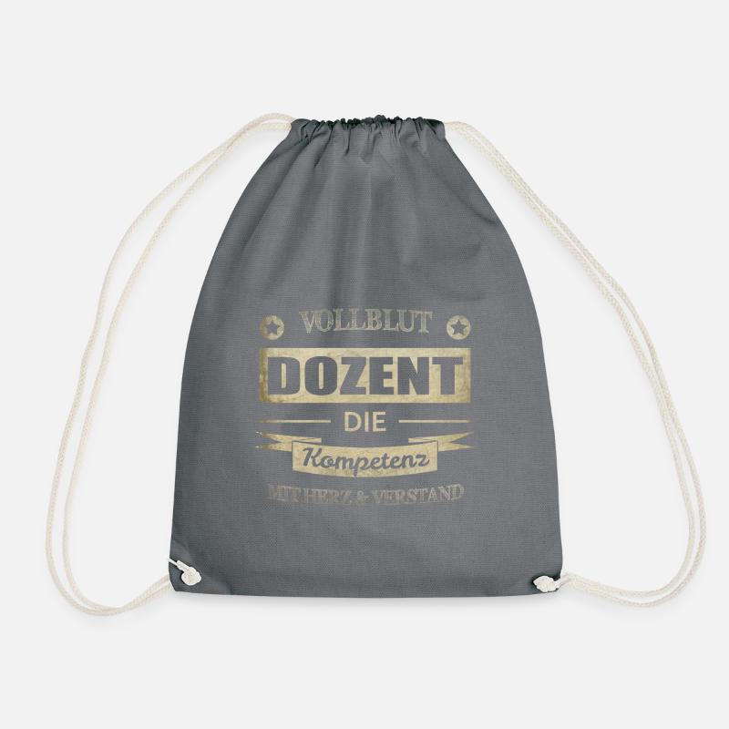 Dozent Spruch - Turnbeutel - Grau