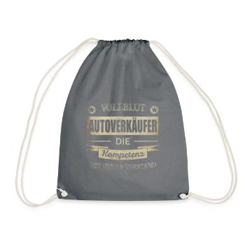 Autoverkäufer Spruch - Turnbeutel - Grau - Vorne