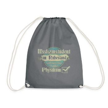 Medizinstudent Physikum - Turnbeutel - Grau - Vorne