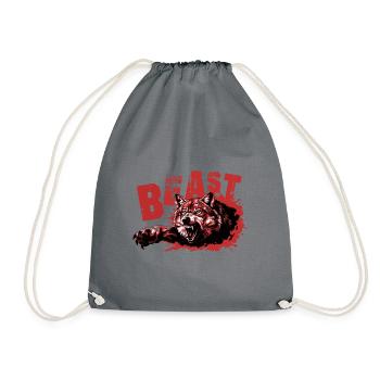 Beast Wolf - Turnbeutel - Grau - Vorne