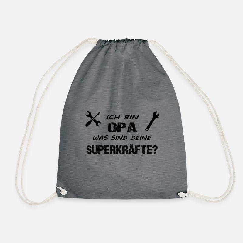 Opa - Turnbeutel - Grau