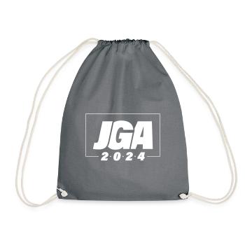 Bachelor Party 2024 Bachelor Party Party Team - Drawstring Bag - grey - Front