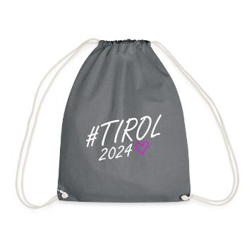 Tyrol 2024 Heart Journey - Drawstring Bag - grey - Front