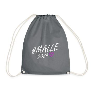 Malle 2024 Parcours du cœur - Sac de sport léger - gris - Devant