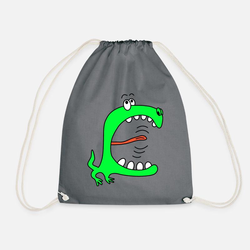 Monster Funny Gift Idea A Cool Gift - Drawstring Bag - grey