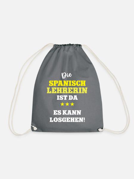Spanischlehrerin Spanien Spanisch Lehrerin - Turnbeutel - Grau