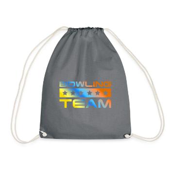 Bowling Crew Colorful - Drawstring Bag - grey - Front