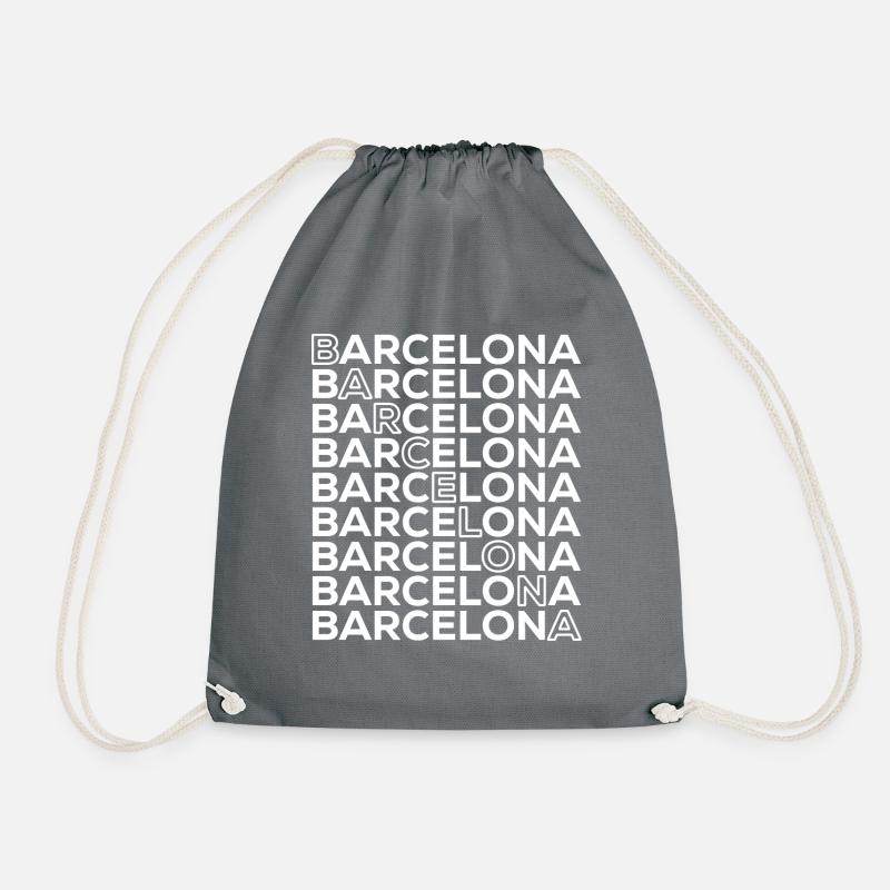 Barcelona - Turnbeutel - Grau