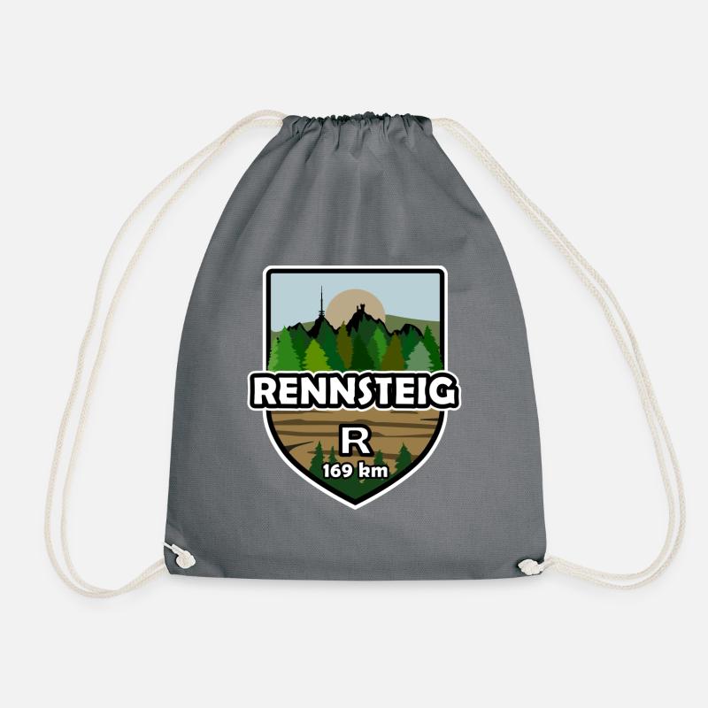 rennsteig wappen - Turnbeutel - Grau