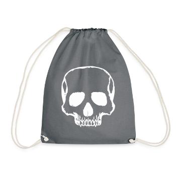crâne - Sac de sport léger - gris - Devant