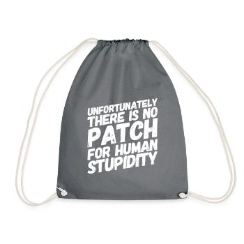 Admin Administrator Computer Science Computer - Drawstring Bag - grey - Front