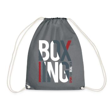 boxing - Drawstring Bag - grey - Front