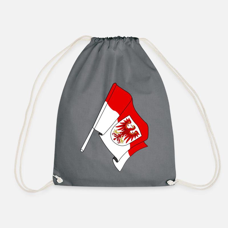 Flagge Brandenburg - Turnbeutel - Grau