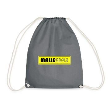 Malle 2025 - Turnbeutel - Grau - Vorne