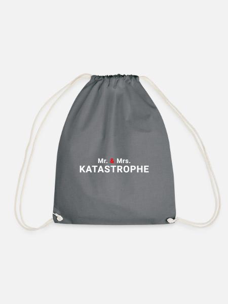 Mr. & Mrs. Katastrophe - Turnbeutel - Grau