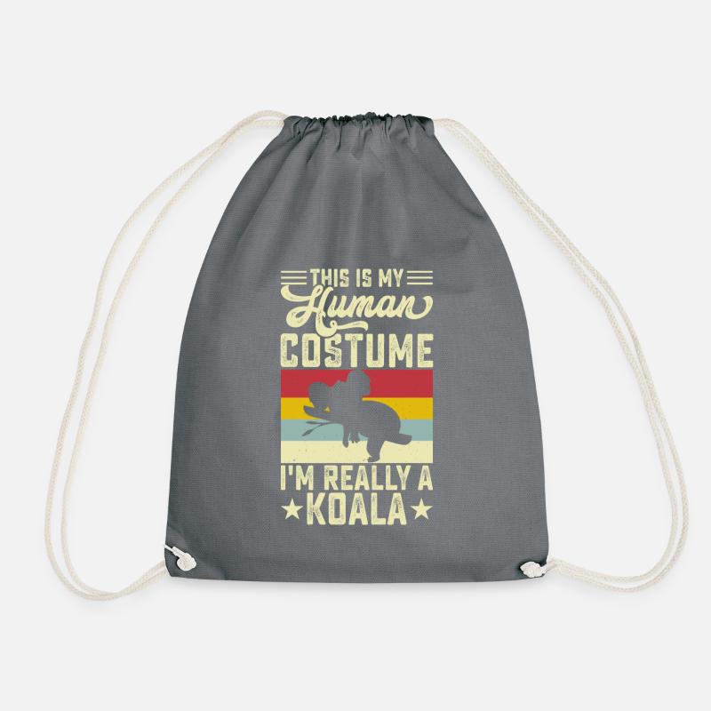 Koala Mädchen Koala Bär Mädchen Australien Geschenk - Turnbeutel - Grau
