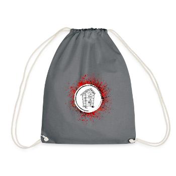 Honig Imker Bienen - Turnbeutel - Grau - Vorne