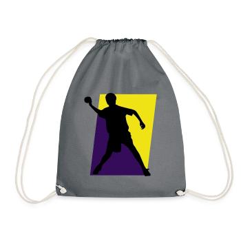 Dodgeball Dodgeball Team - Drawstring Bag - grey - Front