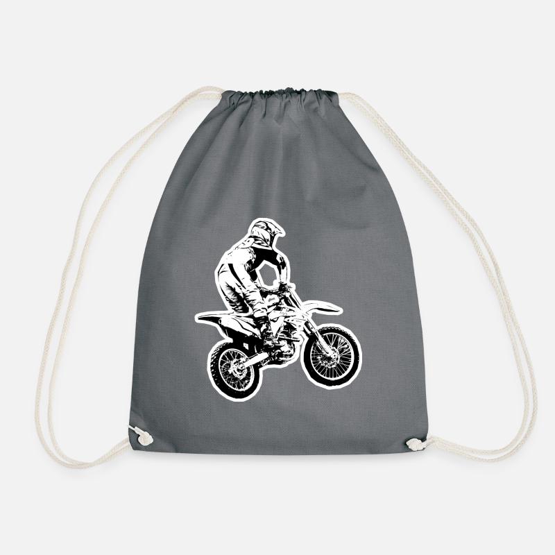 motocross - Sac de sport léger - gris