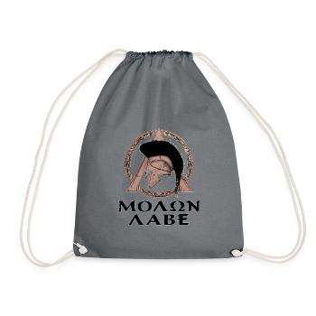 Molon Labe - Sac de sport léger - gris - Devant