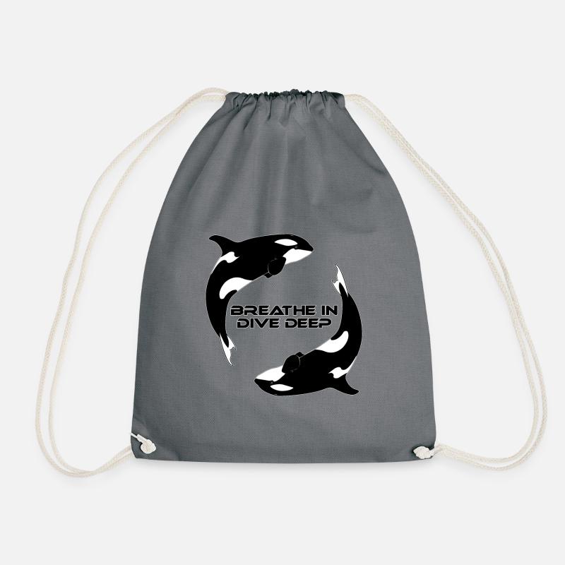 Orca Killerwale - Turnbeutel - Grau