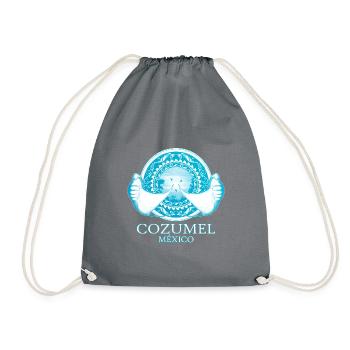 Manta rays Cozumel Mexico - Drawstring Bag - grey - Front