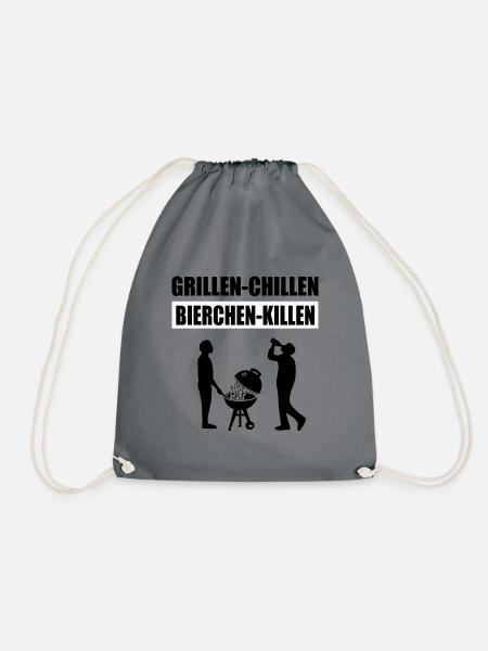 BBQ - Turnbeutel - Grau