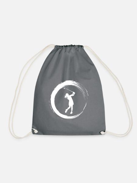Golferin - Turnbeutel - Grau