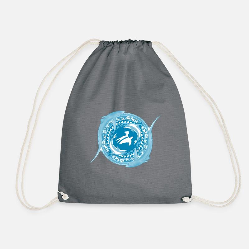 Kind von Poseidon - Turnbeutel - Grau