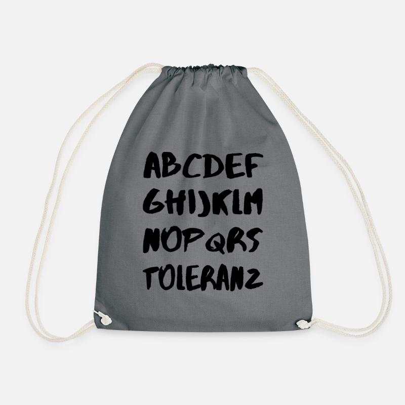 ABC Toleranz - Turnbeutel - Grau
