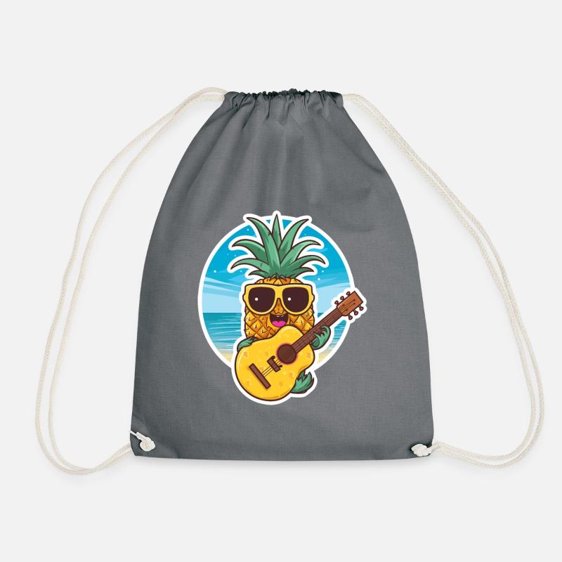 Ukulele Pineapple - Turnbeutel - Grau