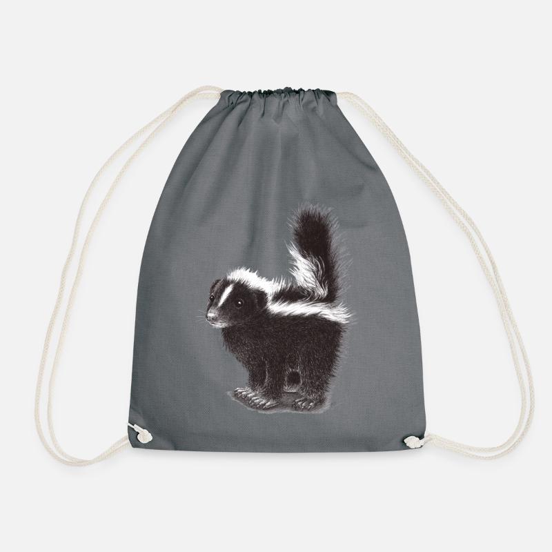 Mouffette cool mignonne - Sac de sport léger - gris