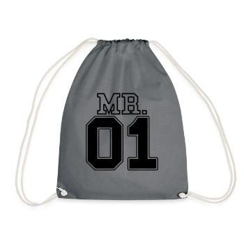 MR. 01 Monsieur et Madame paire JGA PartnerLook Partie 1 - Sac de sport léger - gris - Devant