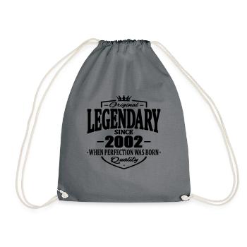 Legendär seit 2002 - Turnbeutel - Grau - Vorne