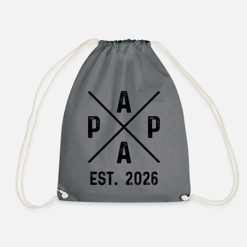 Papa Est. 2026 - Turnbeutel - Grau