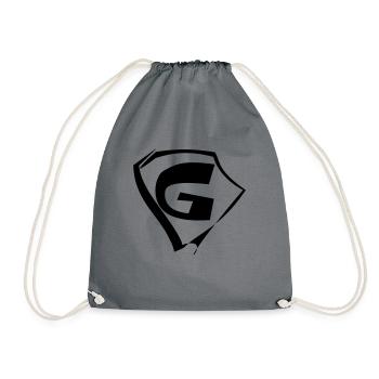Emblem G logo - Drawstring Bag - grey - Front