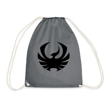 Phoenix - Drawstring Bag - grey - Front
