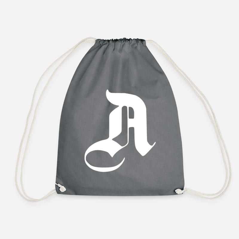 A Old German - Drawstring Bag - grey